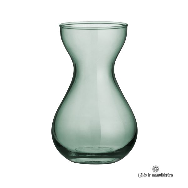 vase hyacinth recycled glass vazelė perdirbto stiklo žalia gėlės ir manufaktūra vaza eco green 323092 TT