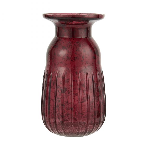 hyacinth vase pebbled vaza vazelė glass stiklinė rhododendron raudona red bordo gėlės ir manufaktūra iblaursen 8645-57