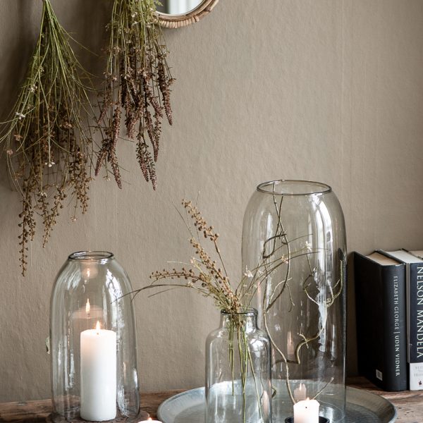 glass cover stiklinis gaubtas su skyle žvakidė candleholder gėlės ir manufaktūra iblaursen 02008-00