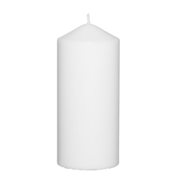 246680 žvakė cilindrinė pillar candle white TT polar