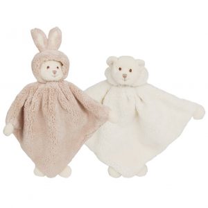 bukowski teddy bear meškutis su gobtuvu ziggy baby rug migdukas vystykliukas minkštas pliušinis žaisliukas plush toy geles ir manufaktura vystyklas meškiukas zuikutis