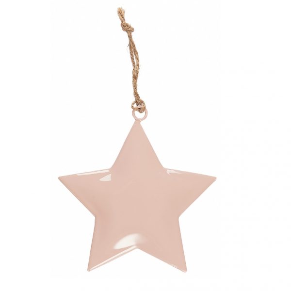 žvaigždė žvaigždelė metalinė kalėdos christmas star pink gėlės ir manufaktūra iblaursen 2514-43