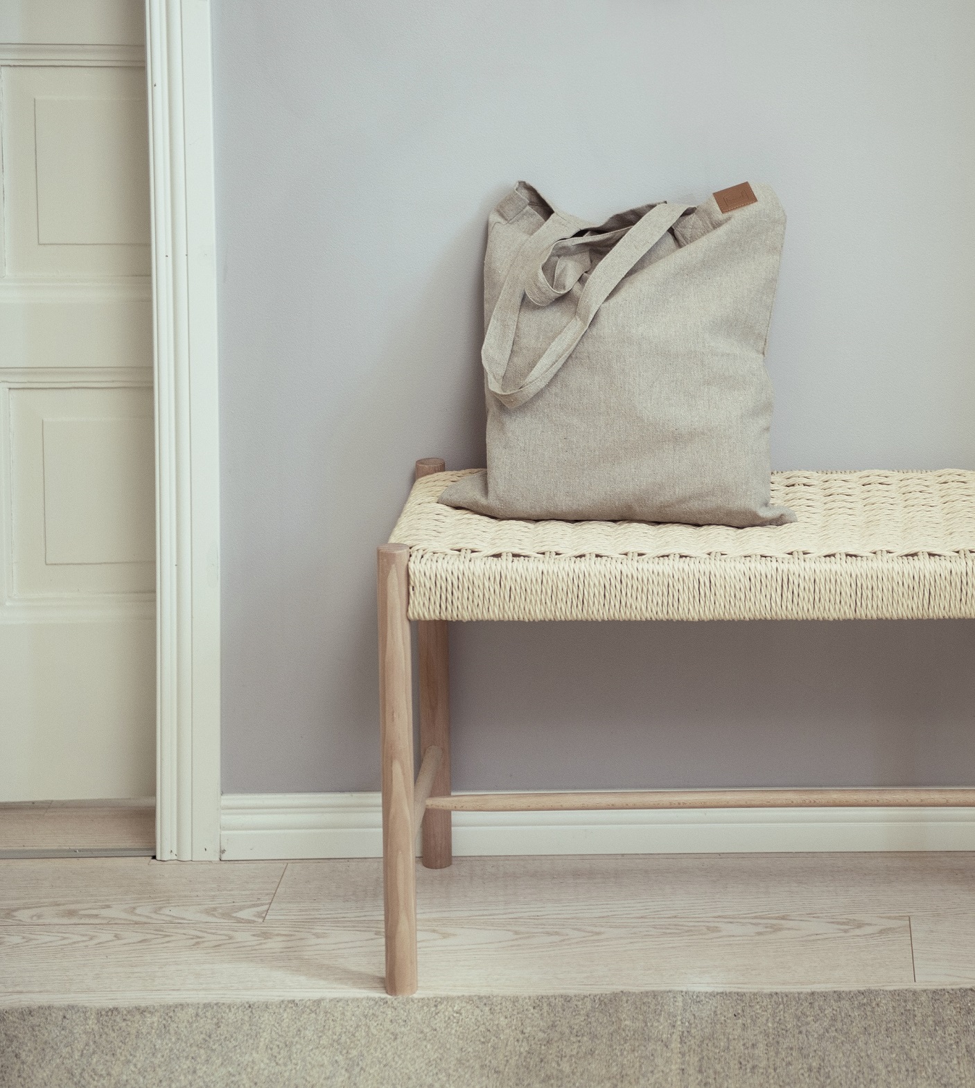 bag recycled pirkinių krepšys medvilninis natūralus gėlės ir manufaktūra TT 323787