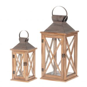 lantern medinis zibintas rudas wooden geles ir manufaktura Esteri