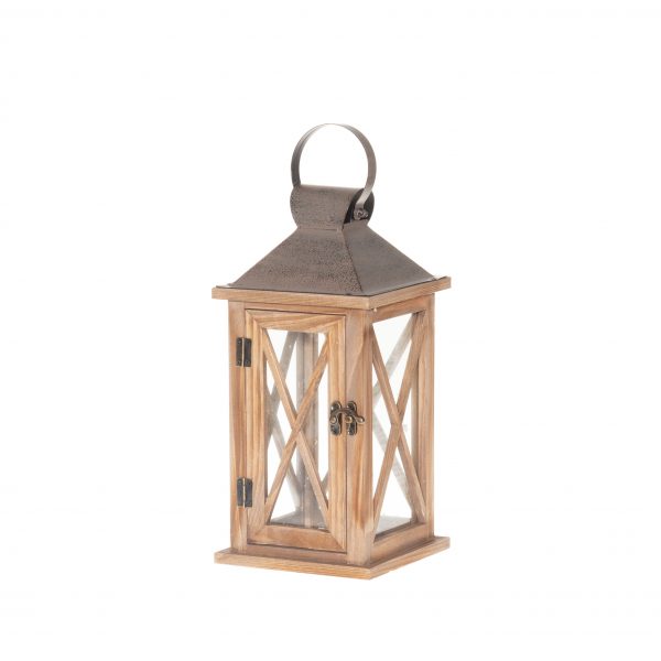 lantern medinis zibintas rudas wooden geles ir manufaktura Esteri