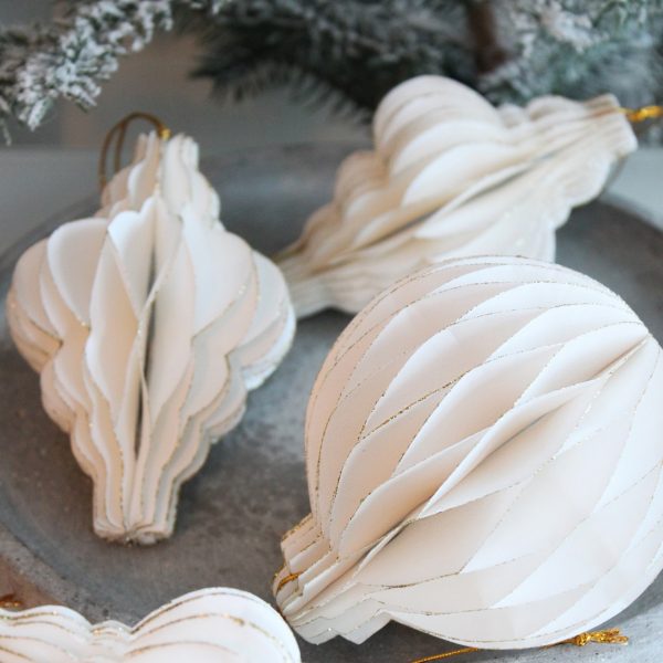 christmas paper ball honeycomp ornaments burbulas gėlės ir manufaktūra kalėdos popieriniai eglutės žaislai 620949 TT