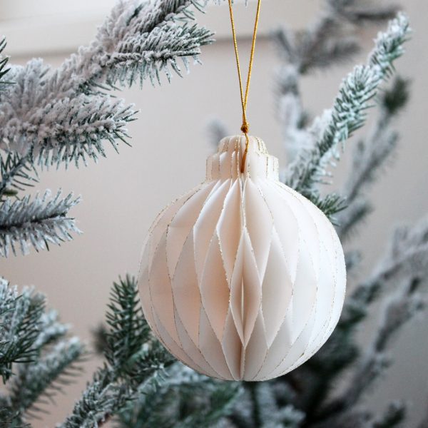 christmas paper ball honeycomp ornaments burbulas gėlės ir manufaktūra kalėdos popieriniai eglutės žaislai 620949 TT