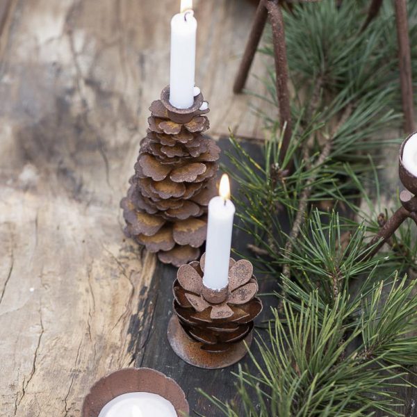 candle holder cone kankorėžis žvakidė christmas kalėdos kalėdinė gėlės ir manufaktūra