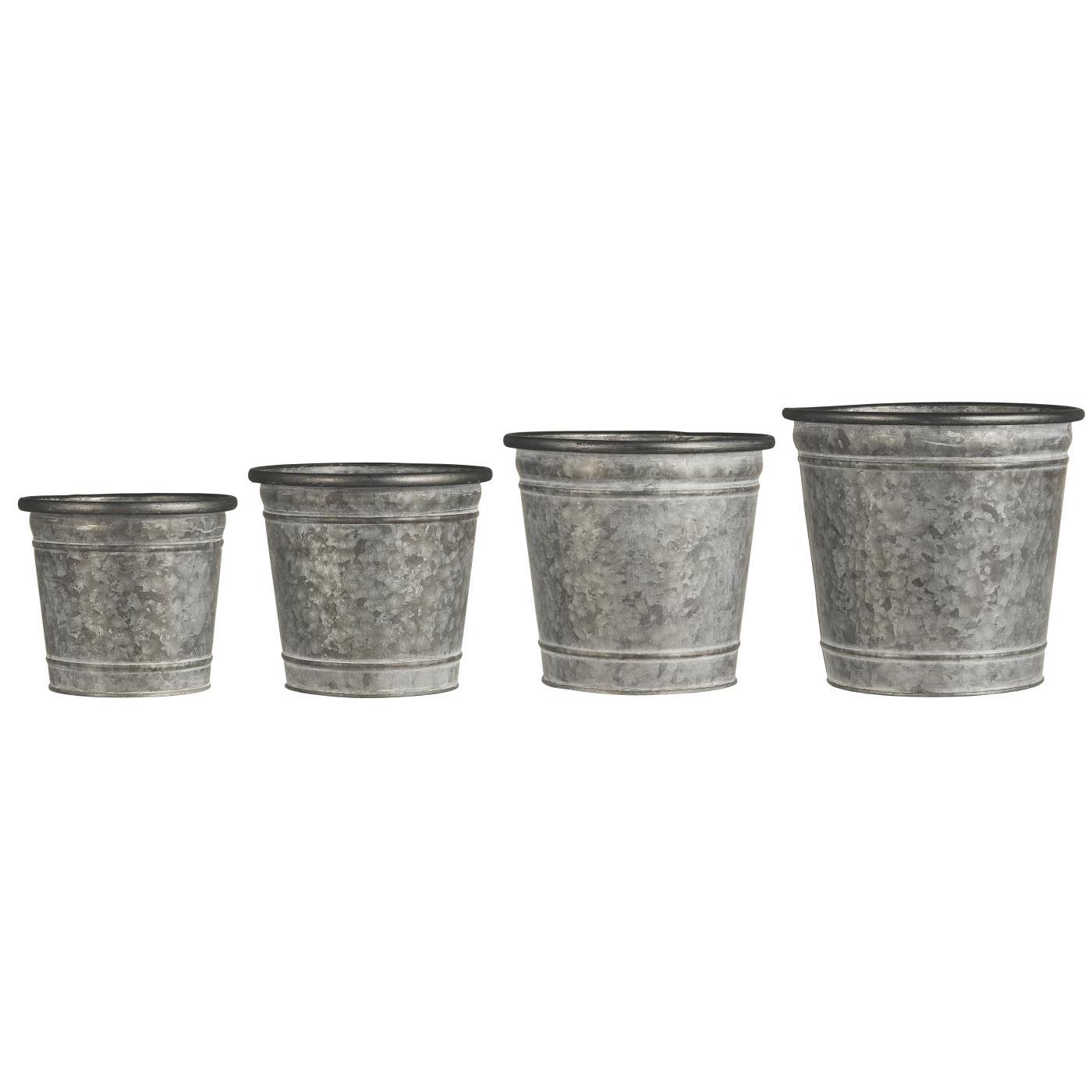 vazonas augalams metalinis Urban Garden zinc pot kibirėlis gėlės ir manufaktūra