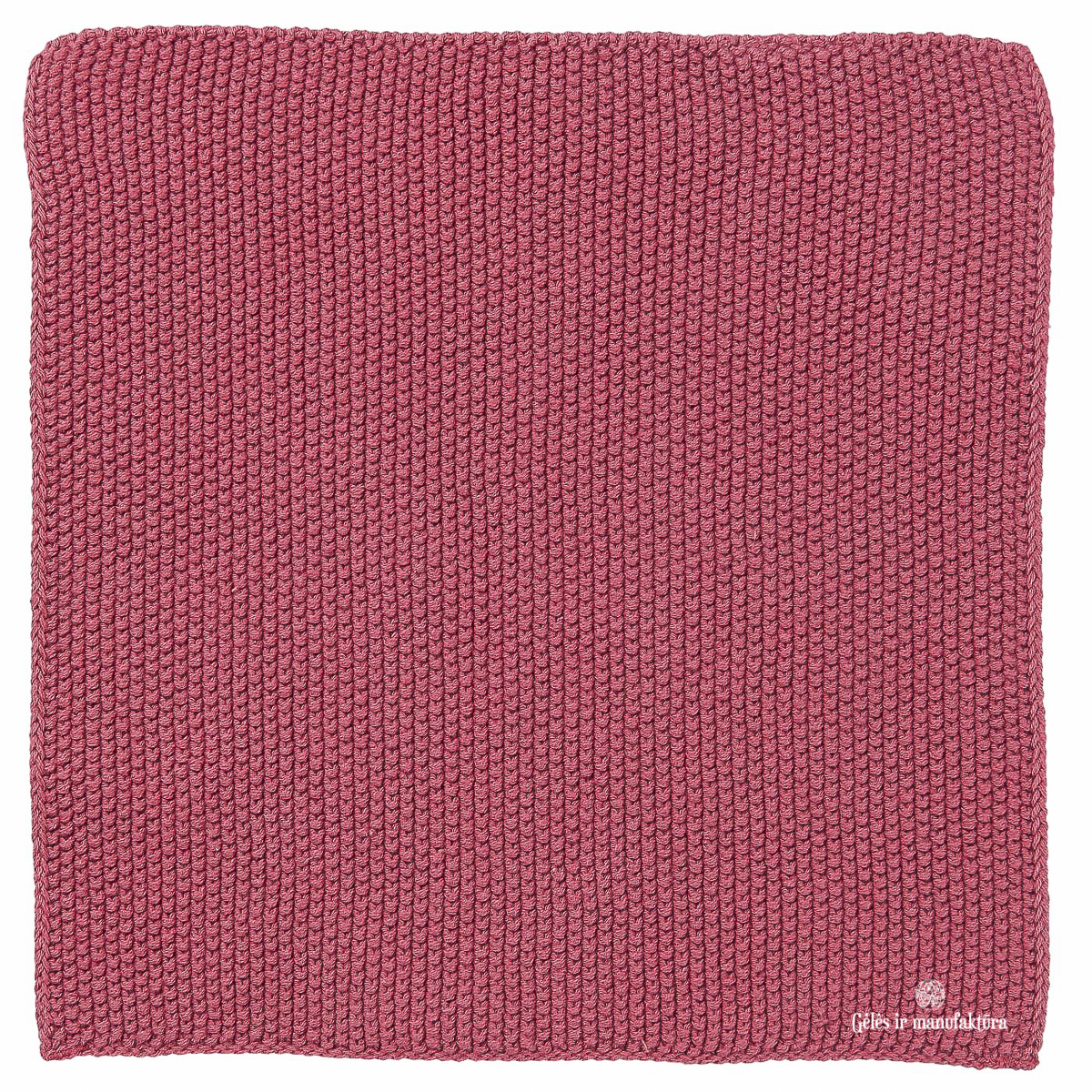 Megzta šluostė, puodkėlė Mynte, tamsiai rožinės uogų spalvos (Blackberry parfait), medvilninė, 25cm