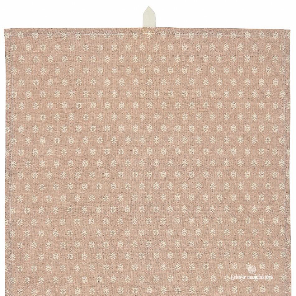 Medvilninis virtuvės rankšluostis, sendintos šviesiai rožinės koralo spalvos (Faded rose), 50*70cm