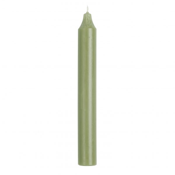 candle dusty green žvakė žalia kalėdos velykos gėlės-ir-manufaktūra-iblaursen