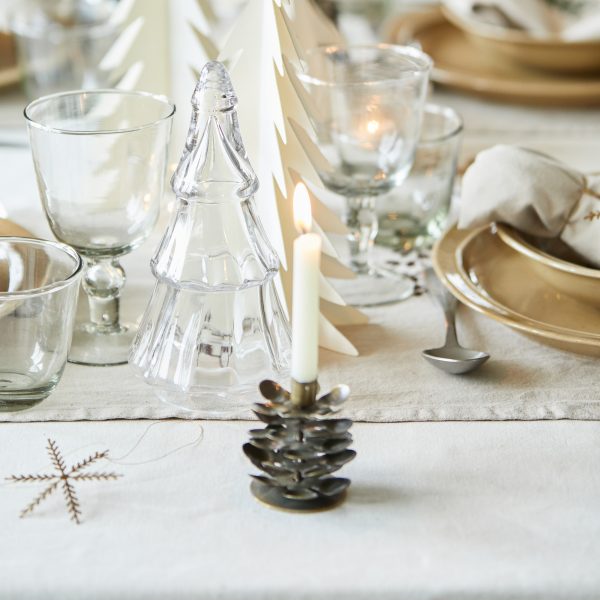 eglutė candles holder cone kankorėžis christmas tree table decoration stalo dekoras žvakės žvakidės kalėdos gėlės ir manufaktūra ib laursen