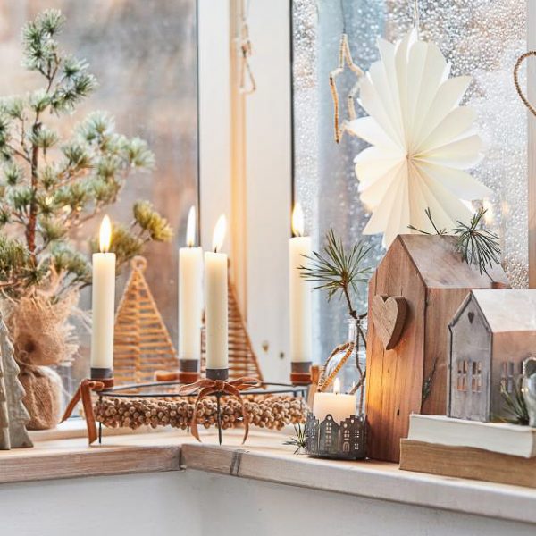 namukas metalinis žvakidė skarda pilkas house tealight candle christmas kalėdos gėlės ir manufaktūra ib laursen