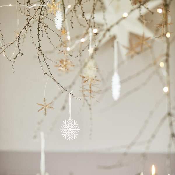 snaigė popierinė snowflake pakabinama eglutės žaisliukas kalėdos christmas tree stalo dekoravimas gėlės ir manufaktūra ib laursen