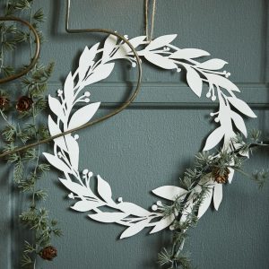 vainikėlis popierinis kalėdinis wreath leaves paper christmas kalėdos kedro girlianda gėlės ir manufaktūra ib laursen