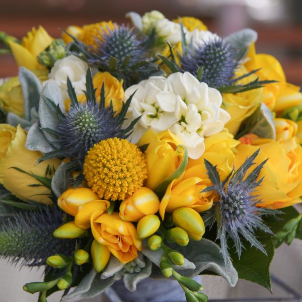 nuotakos vestuvinė puokštė bridal bouquet geltona yellow gėlės ir manufaktūra wedding vestuvės