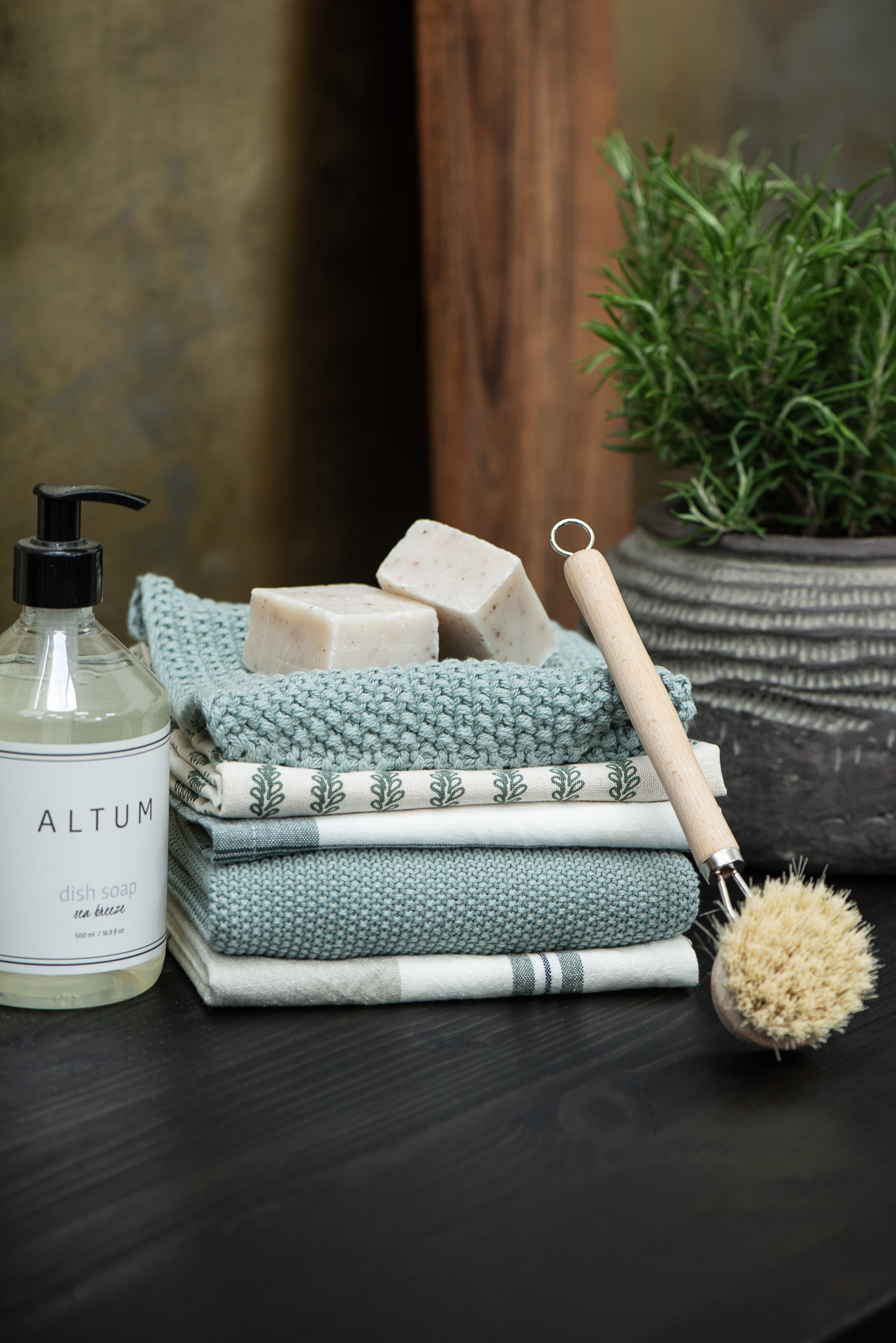 puodkelė šluostė medvilninė cotton rankšluostis towel Pot holder Dish cloth Mynte knitted gėlės ir manufaktūra