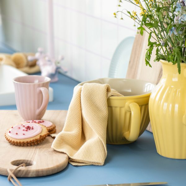 puodkelė šluostė medvilninė cotton rankšluostis towel Pot holder Dish cloth Mynte knitted gėlės ir manufaktūra