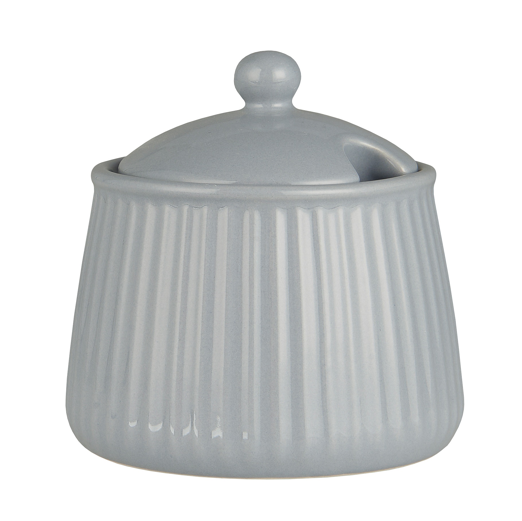 Cukrinė keramikinė, pilka Mynte French Grey spalvos, su dangteliu, 280ml