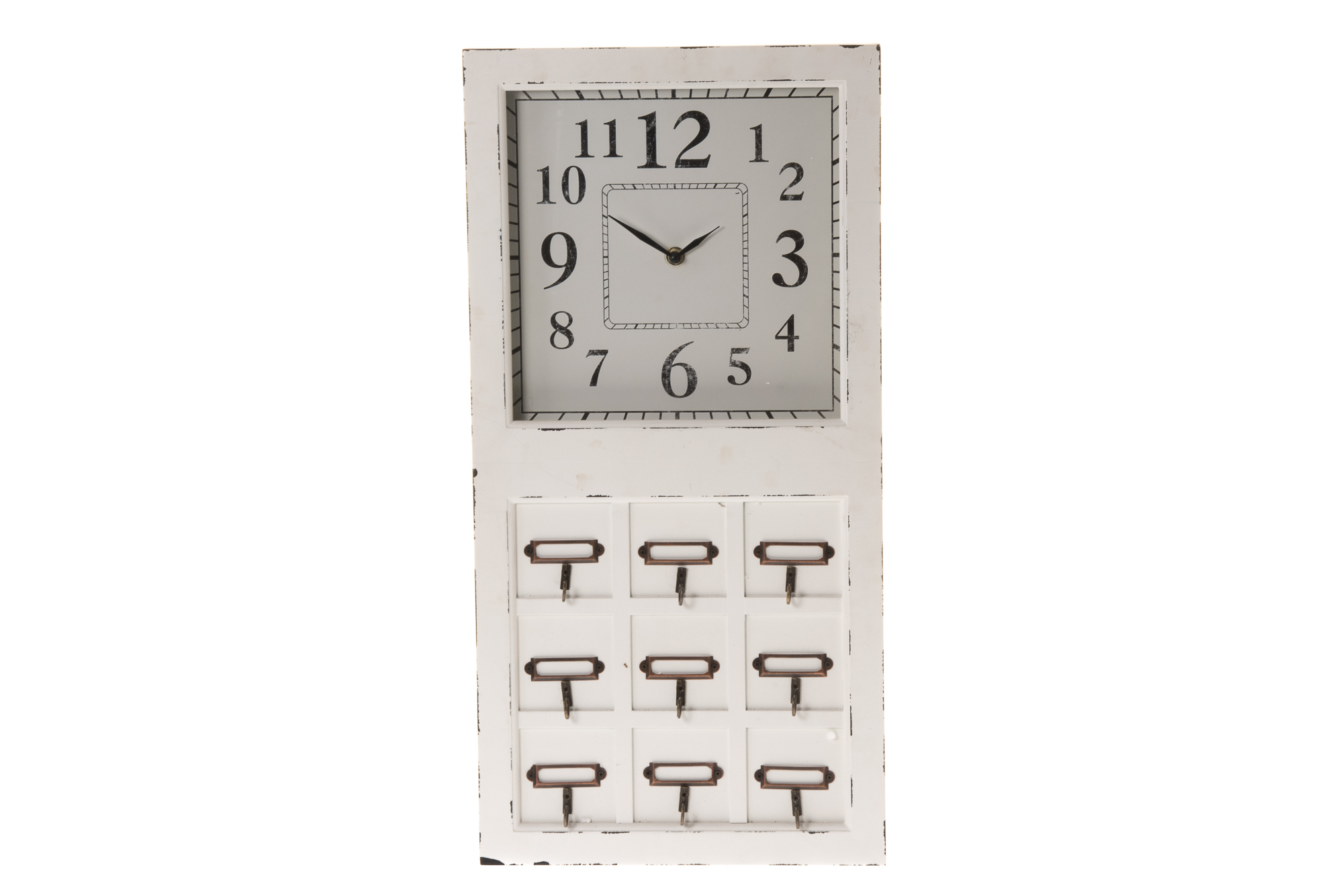raktinė laikrodis metaliniai kabliukai key cabinet medinis 266485 TT gėlės ir manufaktūra