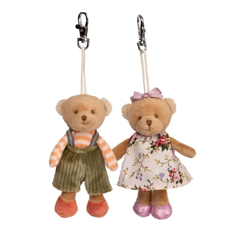 meškutis meškiukas raktų pakabukas pliušinis minkštas žaislas gėlės ir manufaktūra Mavi Meli Bukowski plush toy keyring